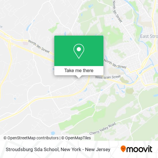 Stroudsburg Sda School map