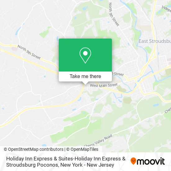 Mapa de Holiday Inn Express & Suites-Holiday Inn Express & Stroudsburg Poconos