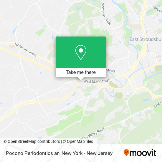 Pocono Periodontics an map