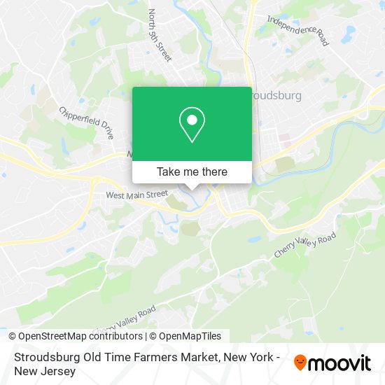 Mapa de Stroudsburg Old Time Farmers Market