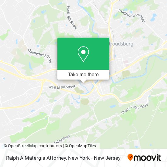 Ralph A Matergia Attorney map