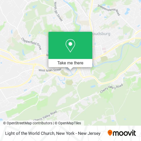 Light of the World Church map
