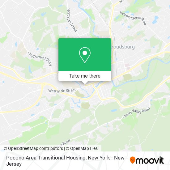 Mapa de Pocono Area Transitional Housing