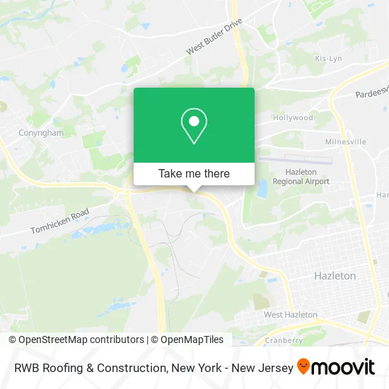 RWB Roofing & Construction map