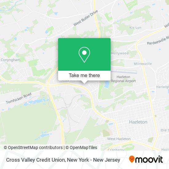 Cross Valley Credit Union map