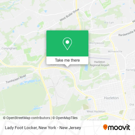 Lady Foot Locker map