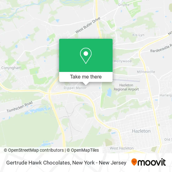 Gertrude Hawk Chocolates map