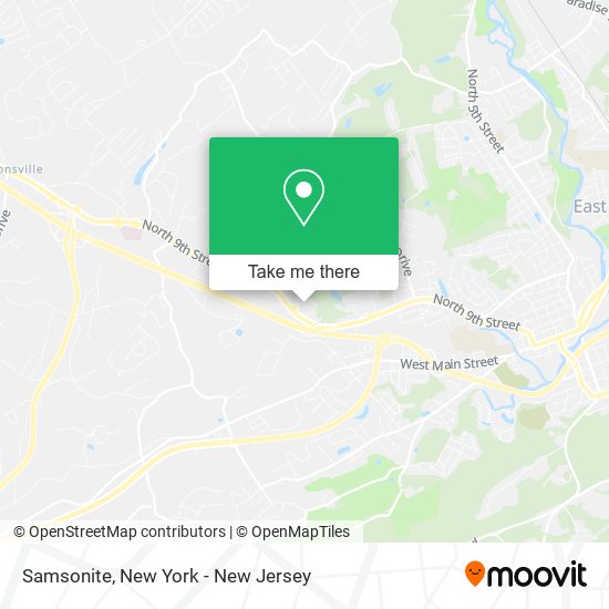 Samsonite map