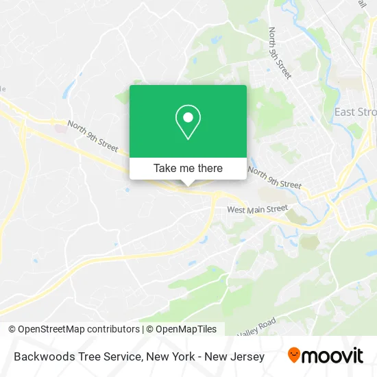 Backwoods Tree Service map
