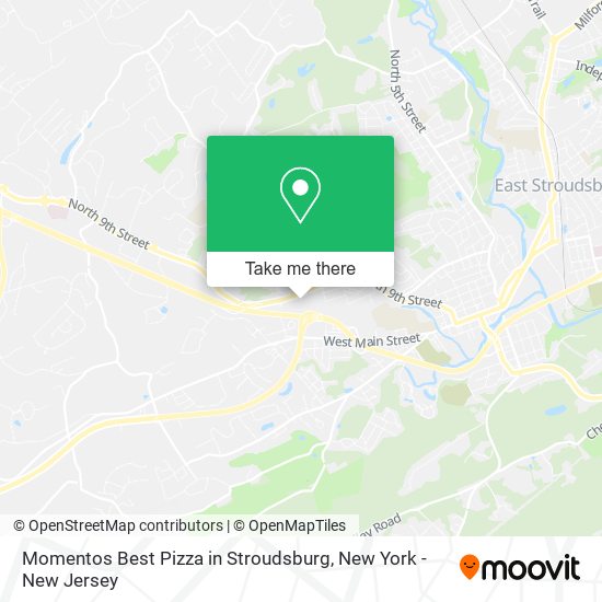 Mapa de Momentos Best Pizza in Stroudsburg