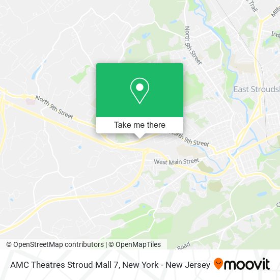 AMC Theatres Stroud Mall 7 map