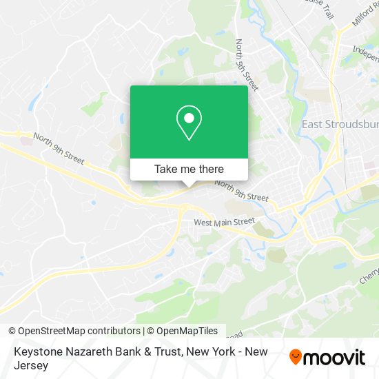 Keystone Nazareth Bank & Trust map