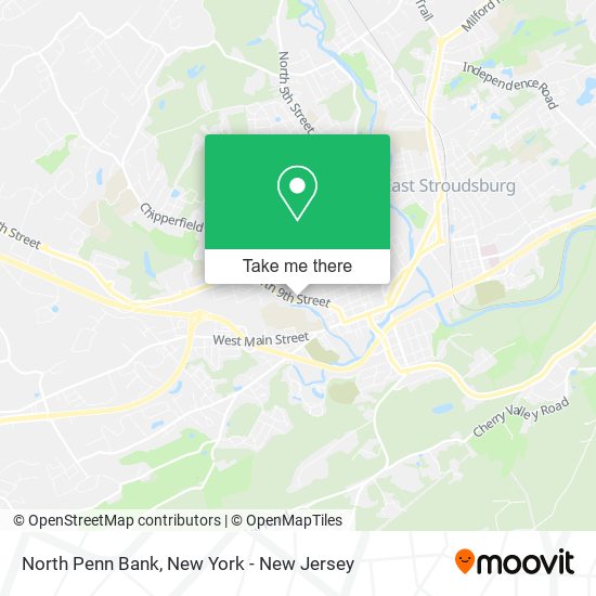 North Penn Bank map