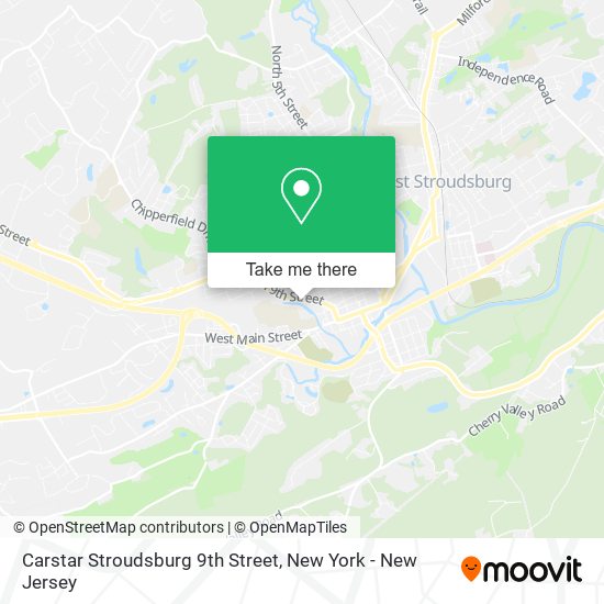 Mapa de Carstar Stroudsburg 9th Street
