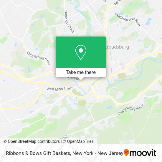 Ribbons & Bows Gift Baskets map