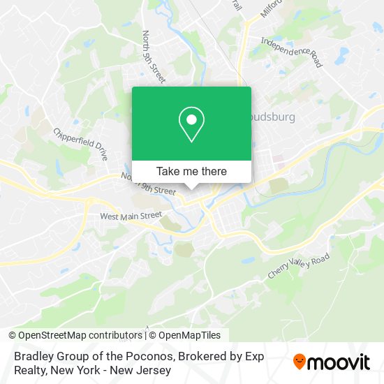 Mapa de Bradley Group of the Poconos, Brokered by Exp Realty