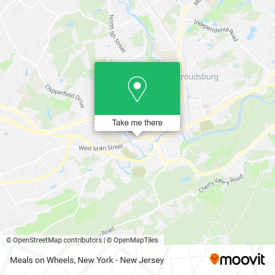 Mapa de Meals on Wheels