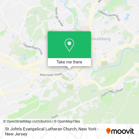 St John's Evangelical Lutheran Church map