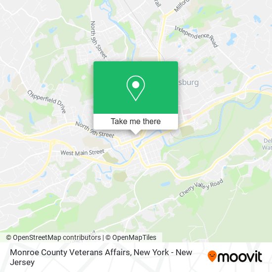 Monroe County Veterans Affairs map