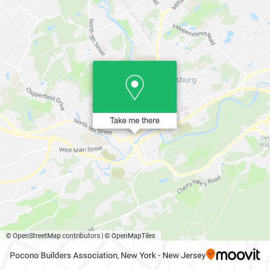 Pocono Builders Association map