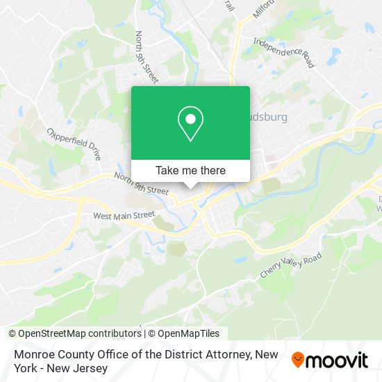 Monroe County Office of the District Attorney map