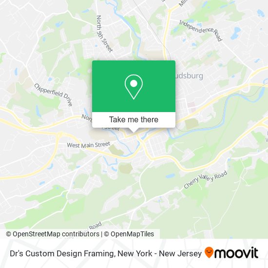 Mapa de Dr's Custom Design Framing