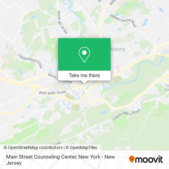 Main Street Counseling Center map