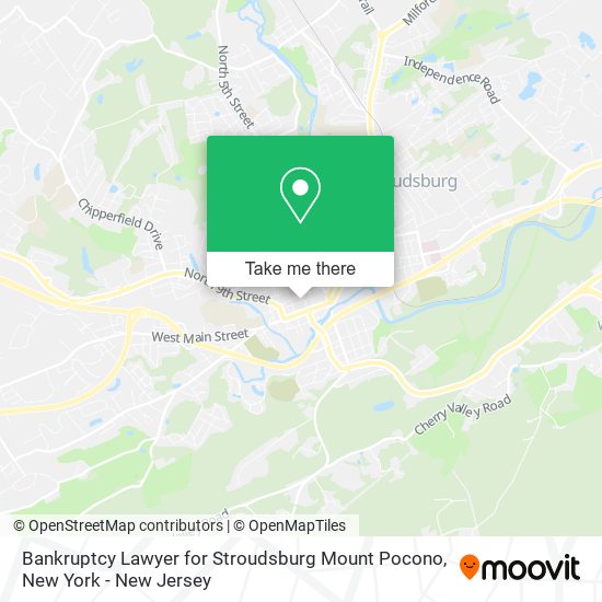 Mapa de Bankruptcy Lawyer for Stroudsburg Mount Pocono