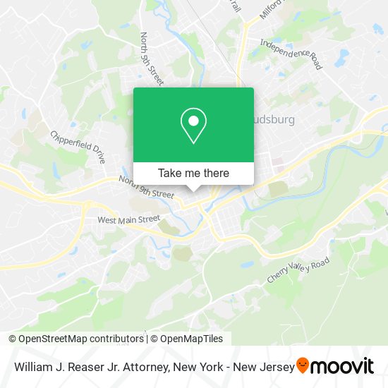 William J. Reaser Jr. Attorney map