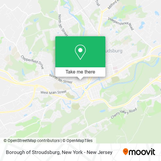 Borough of Stroudsburg map