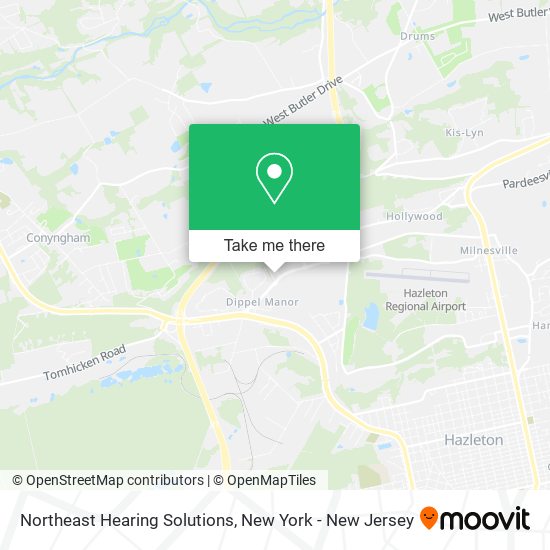 Northeast Hearing Solutions map