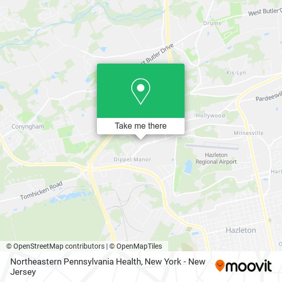Mapa de Northeastern Pennsylvania Health