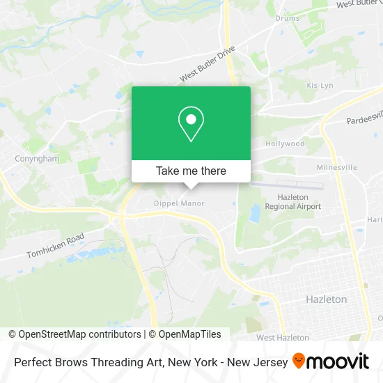 Perfect Brows Threading Art map