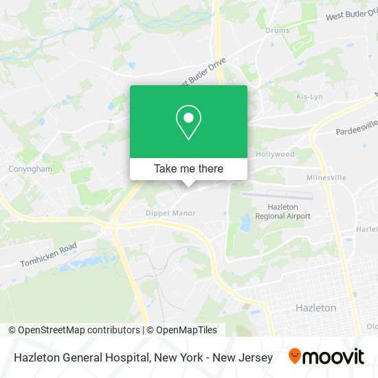 Hazleton General Hospital map
