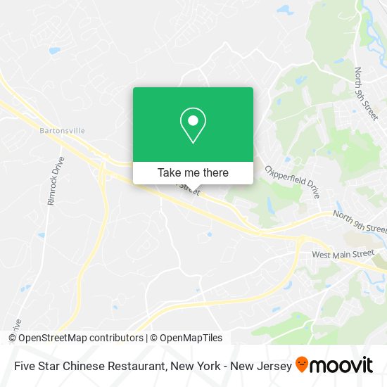 Five Star Chinese Restaurant map