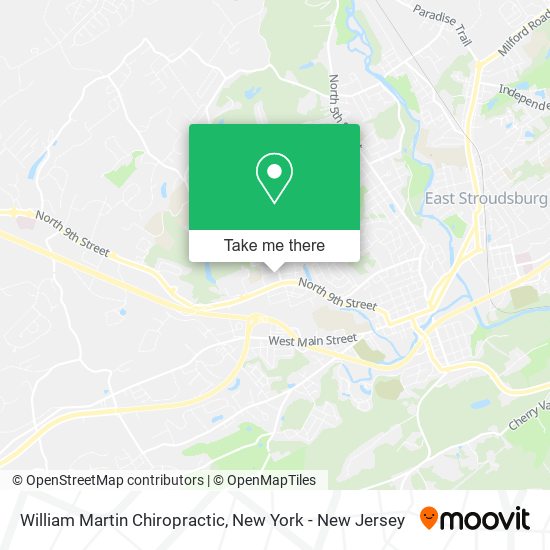 William Martin Chiropractic map