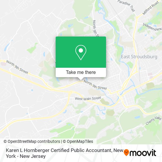 Mapa de Karen L Hornberger Certified Public Accountant