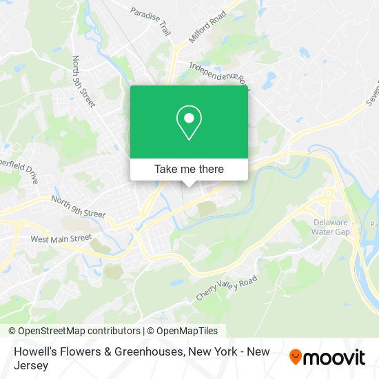 Howell's Flowers & Greenhouses map