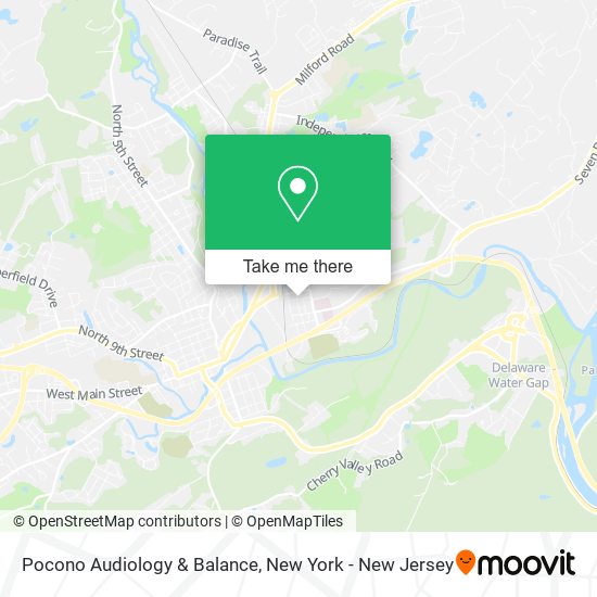 Pocono Audiology & Balance map