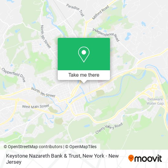 Keystone Nazareth Bank & Trust map