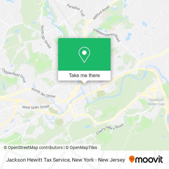 Jackson Hewitt Tax Service map