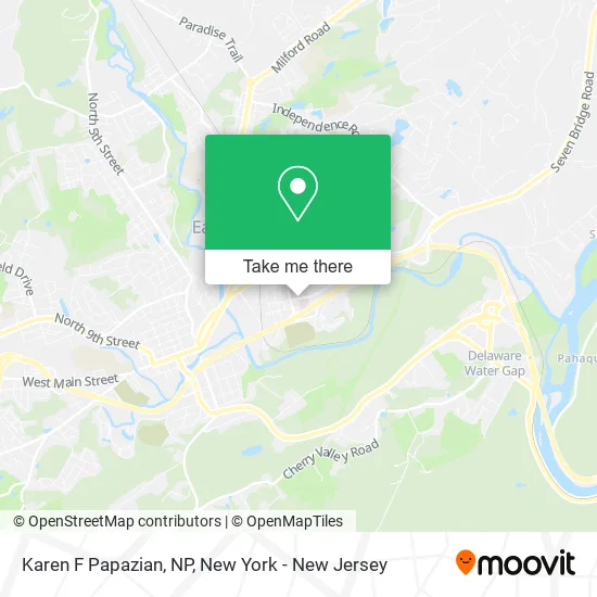 Karen F Papazian, NP map
