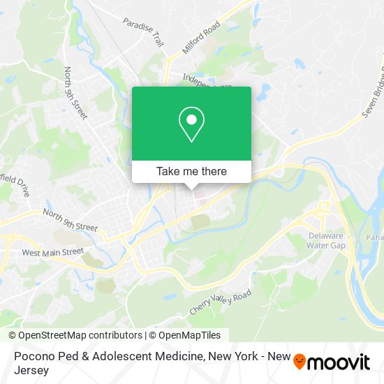 Pocono Ped & Adolescent Medicine map