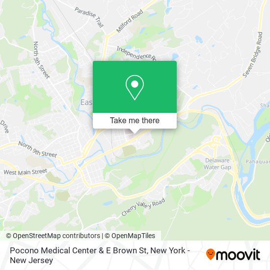 Pocono Medical Center & E Brown St map