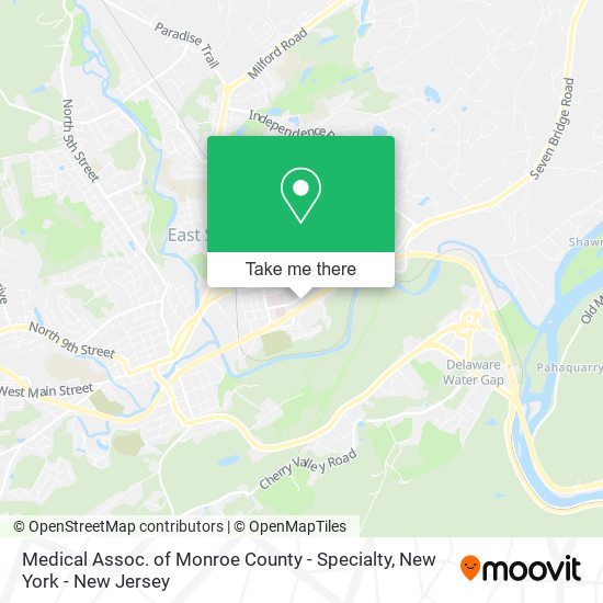 Medical Assoc. of Monroe County - Specialty map