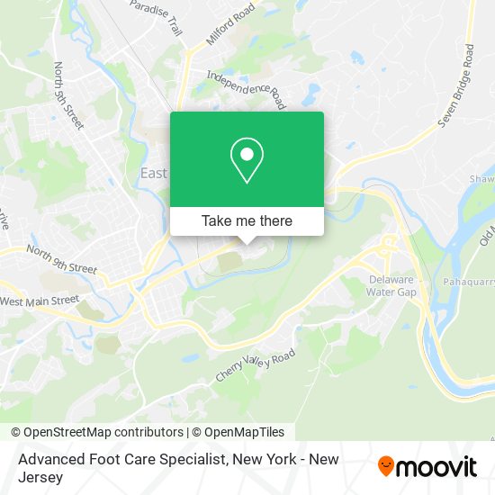 Advanced Foot Care Specialist map