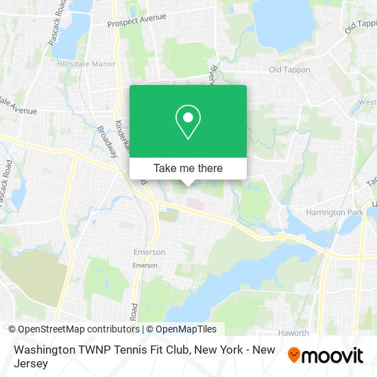 Washington TWNP Tennis Fit Club map