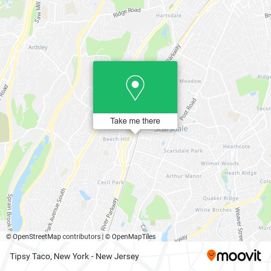 Mapa de Tipsy Taco