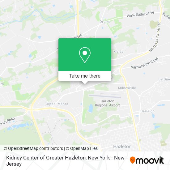 Mapa de Kidney Center of Greater Hazleton