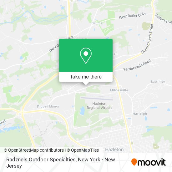 Mapa de Radznels Outdoor Specialties